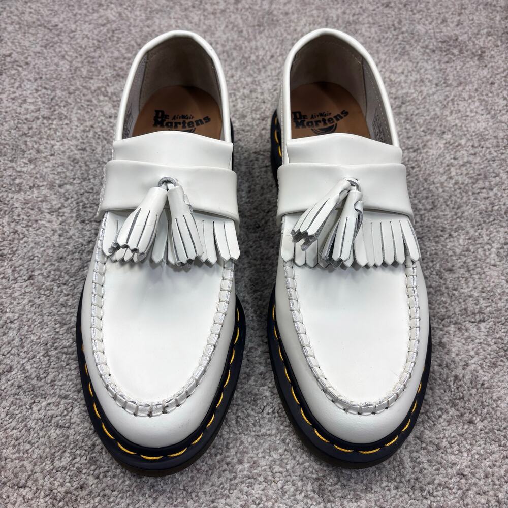 New! Dr. Marten Adrian Yellow Stitch Cashew colored Loafers size M8/W9 - Picture 2 of 7